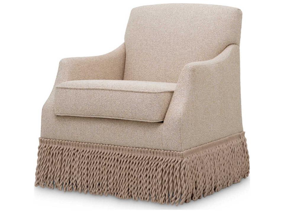 Madison Swivel Beige Accent Chair