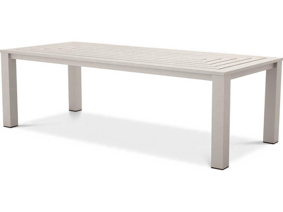 Eichholtz Vistamar 94-Inch Aluminum Dining Table in Sand