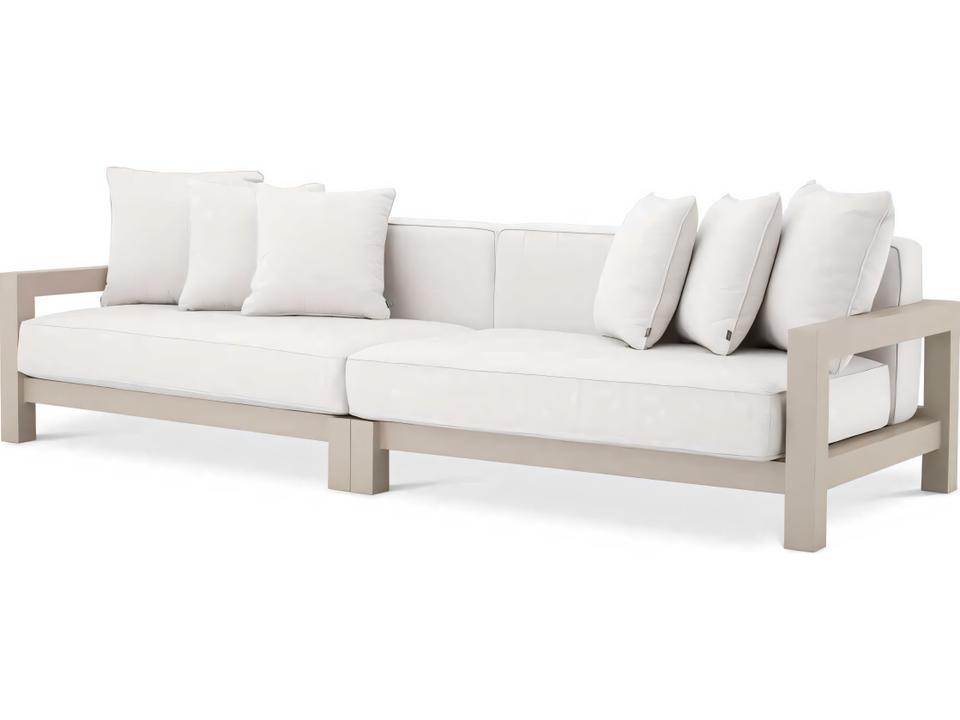 Cap-Antibes Sunbrella Canvas Outdoor Sofa in Sand
