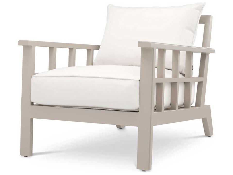 Cap-Ferrat Aluminum Sunbrella Canvas Lounge Chair in Sand