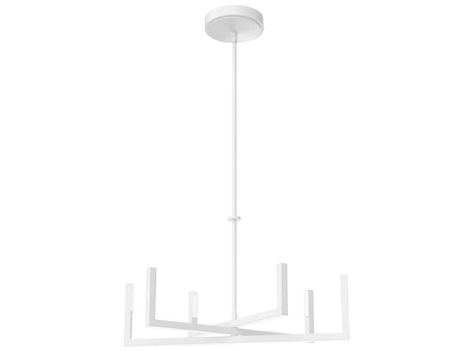 Priam 6-Light White LED Linear Chandelier
