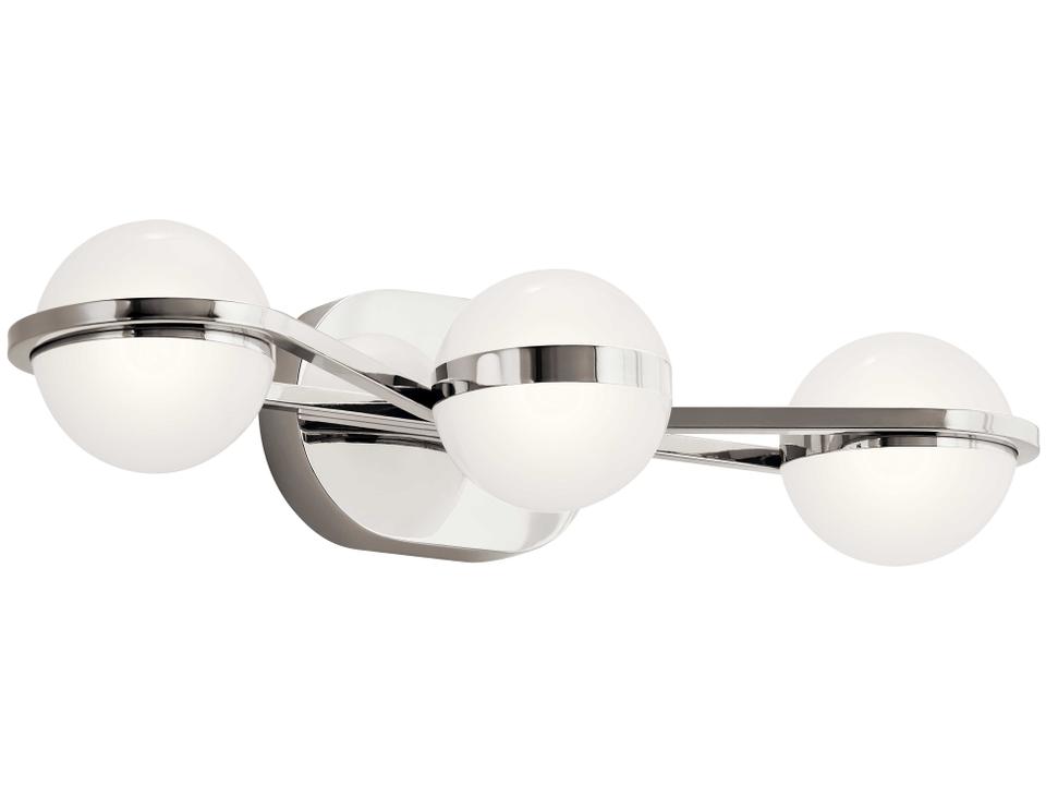 Brettin 3-Light Polished Nickel LED Vanity Light
