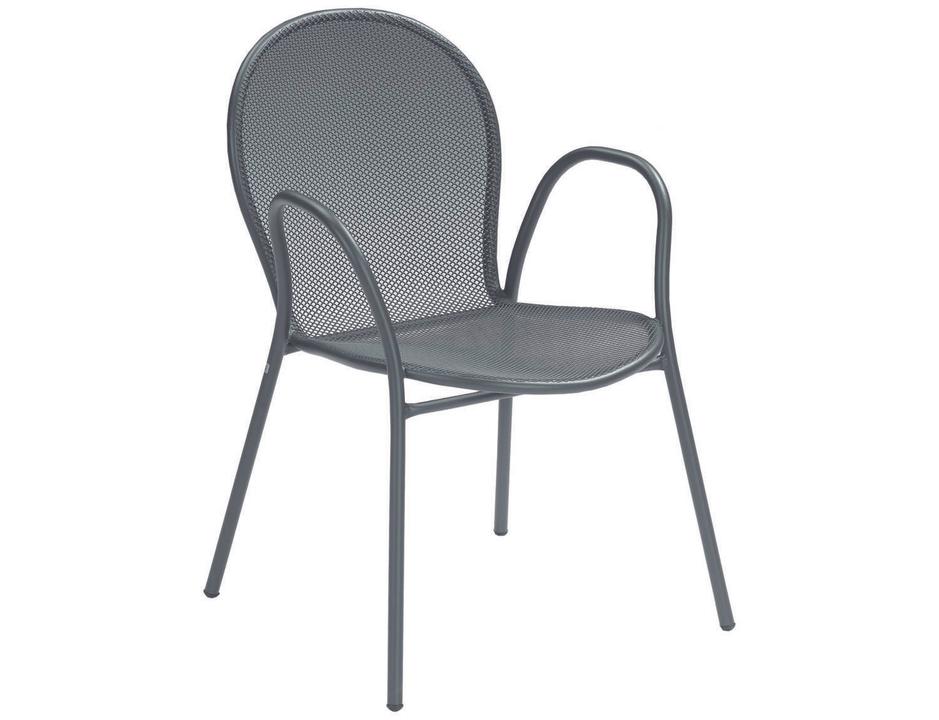 Ronda Steel Heavy Duty with Stretchers Stacking Arm Chair