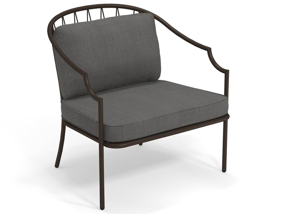 Como Steel Cushion Lounge Chair