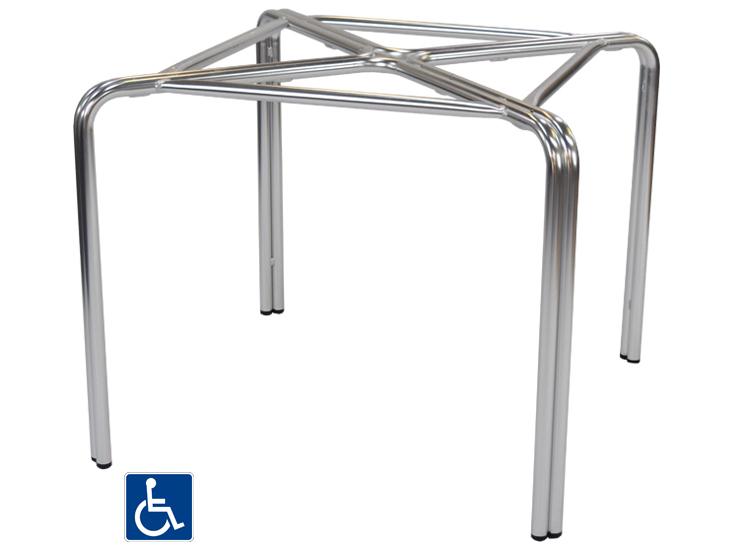 Zeus ADA Cast Aluminum Table Base for 36-Inch Square Tops