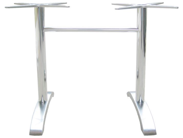Zak 2-Leg Dine Table Base in Cast Aluminum