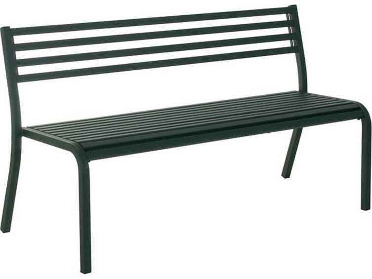 Segno 66-Inch Steel Stacking Outdoor Bench in Powder Coated Finish