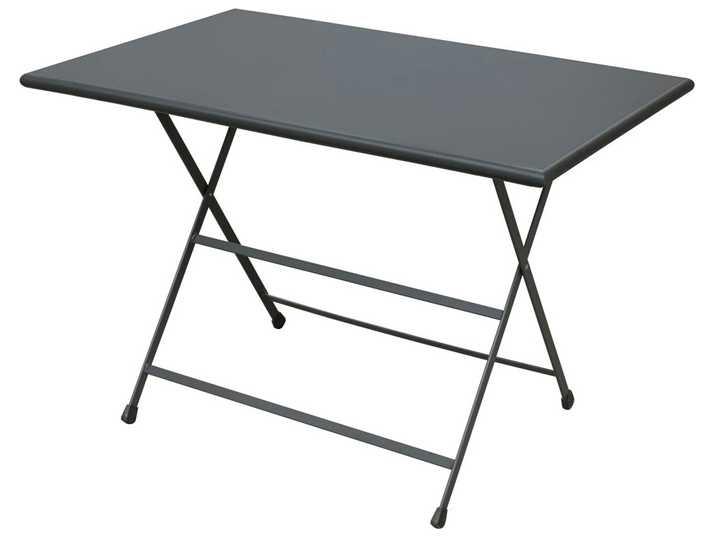 Arc En Ciel 44-Inch Rectangular Folding Table in Steel