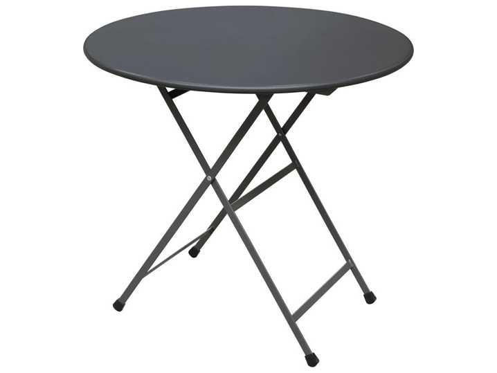 Arc En Ciel 32-Inch Round Steel Folding Table