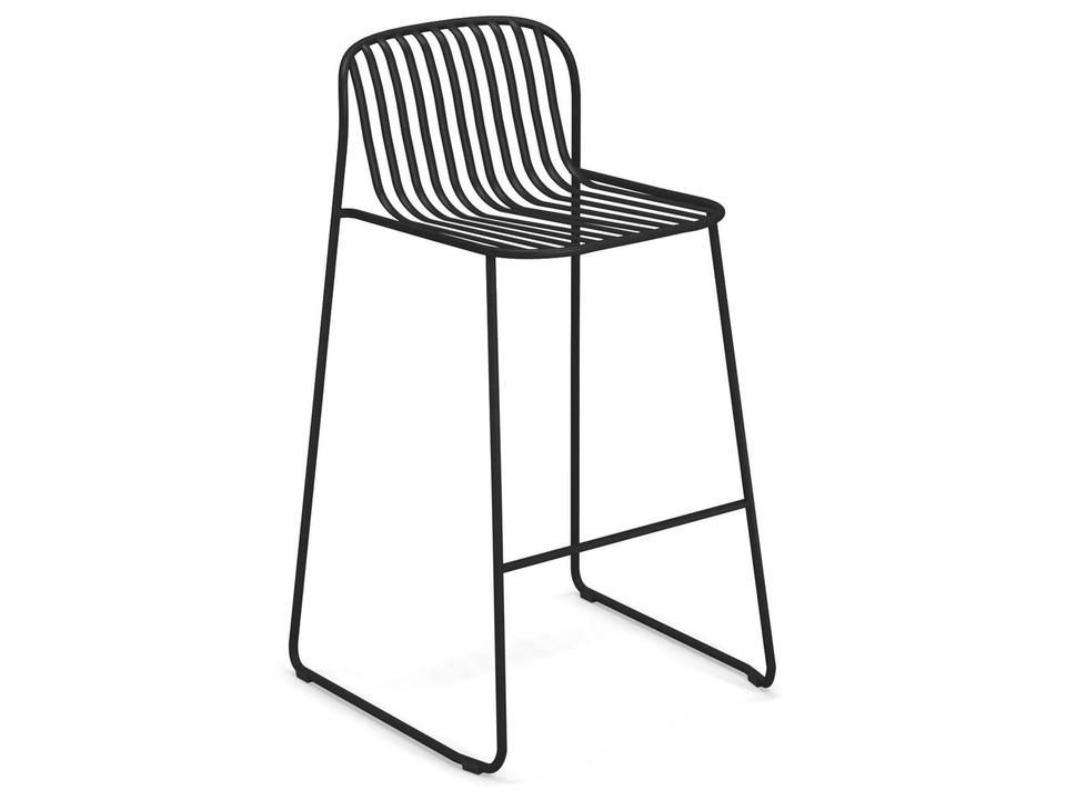 Riviera Steel Metal Outdoor Patio Bar Stool