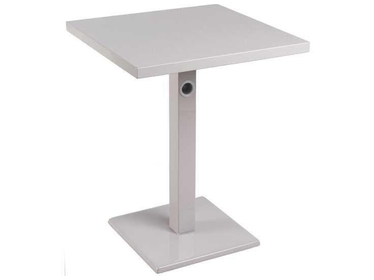 Lock Steel Square Dining Table in Antique