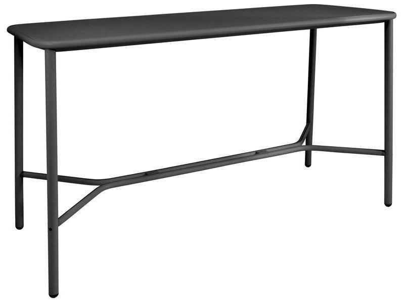 Yard Aluminum Rectangular Outdoor Patio Bar Table