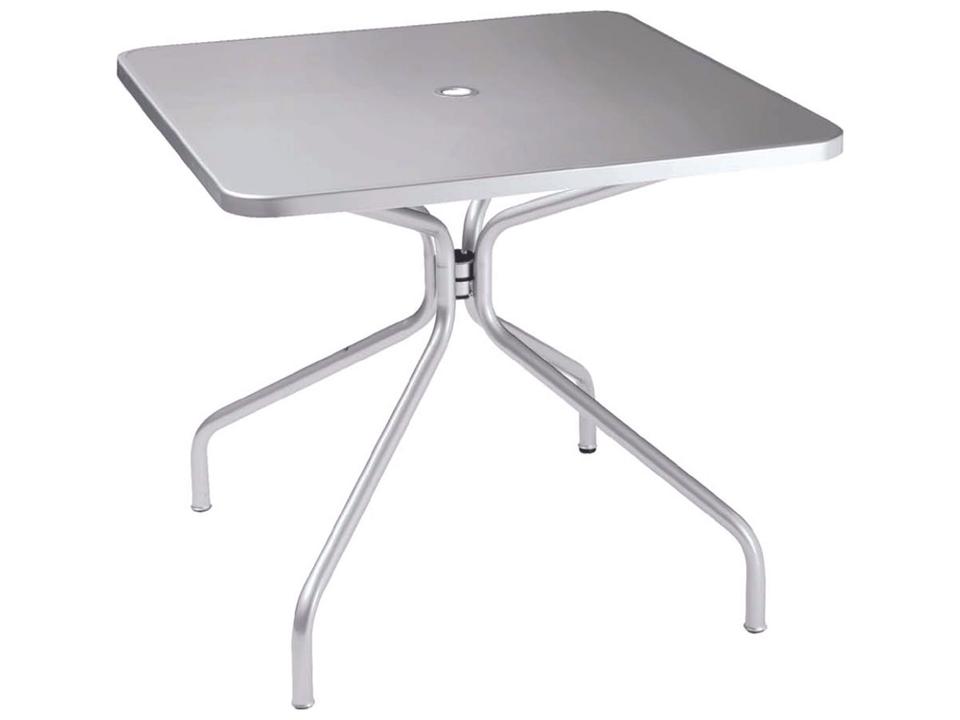 Solid 36 Inch Square Steel Umbrella Table