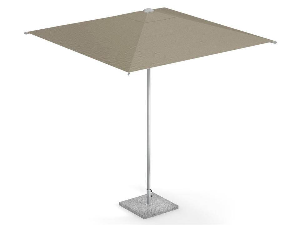 Shade 6.5 Square Manual Lift Outdoor Patio Umbrella
