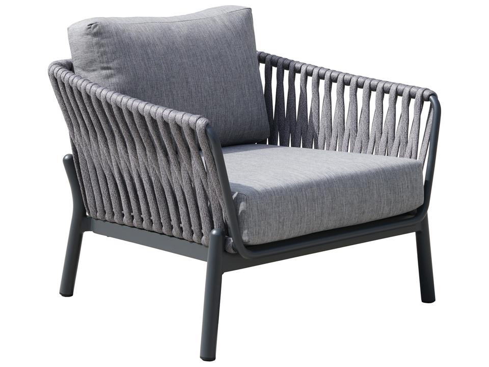 Lyla Aluminum Synthetic Rope Lounge Chair