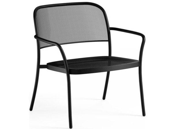Cafe Steel Metal Lounge Chair
