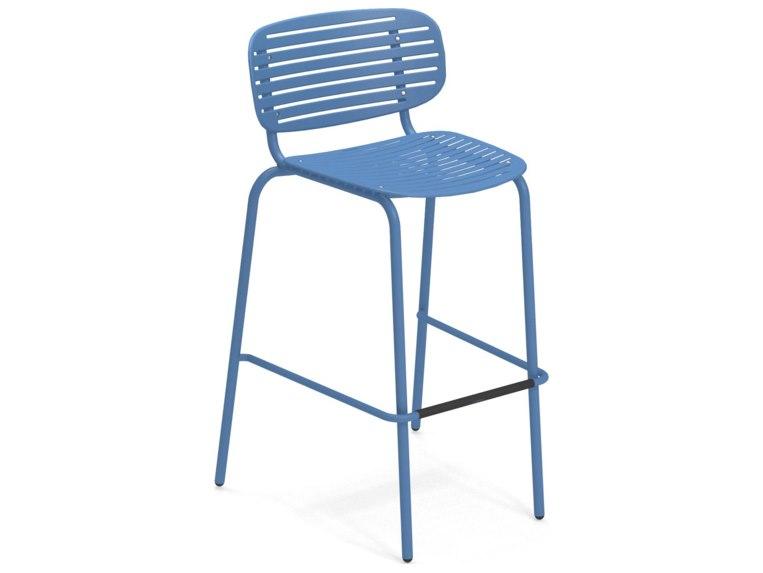 Mom Steel Metal Bar Stool