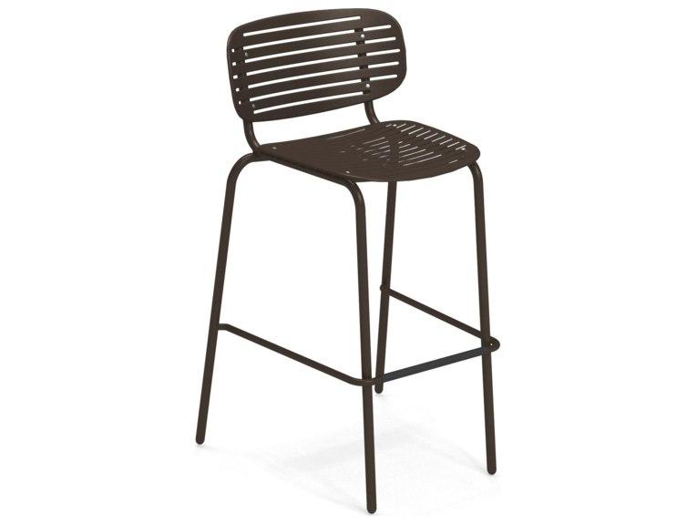 Mom Steel Metal Bar Stool