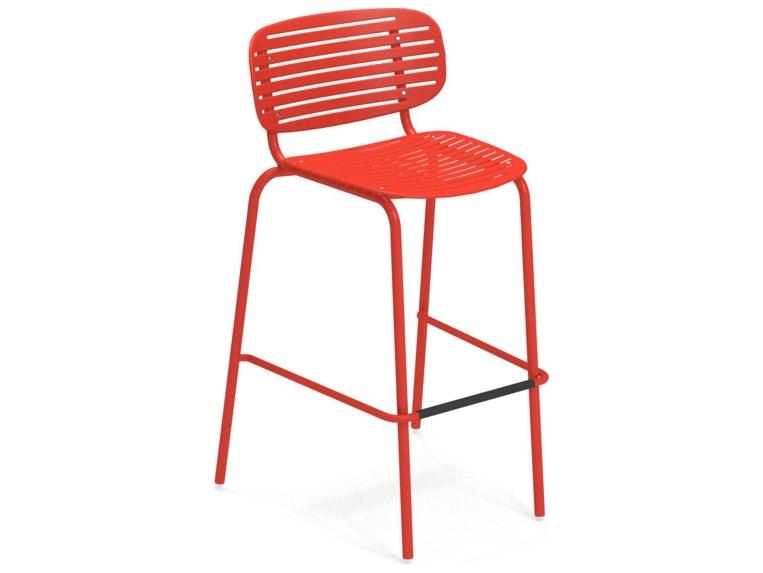 Mom Steel Metal Bar Stool