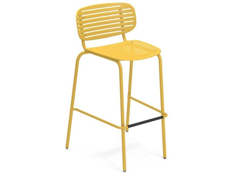 Mom Steel Metal Bar Stool
