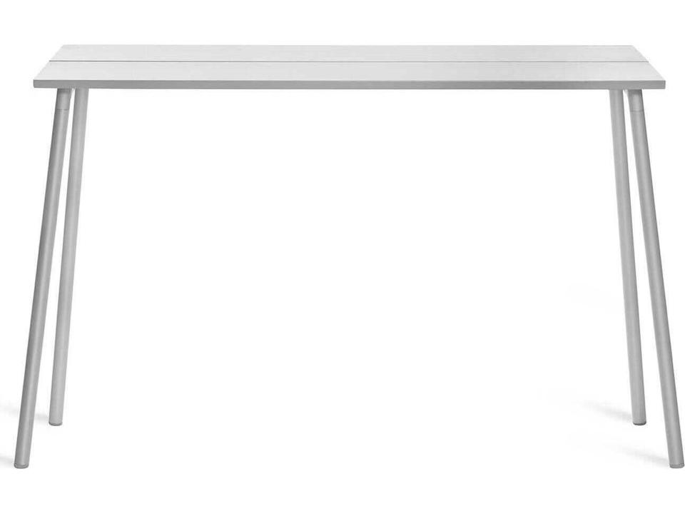 Run By Sam Hecht And Kim Colin 61-Inch Clear Anodized Rectangular Bar Table