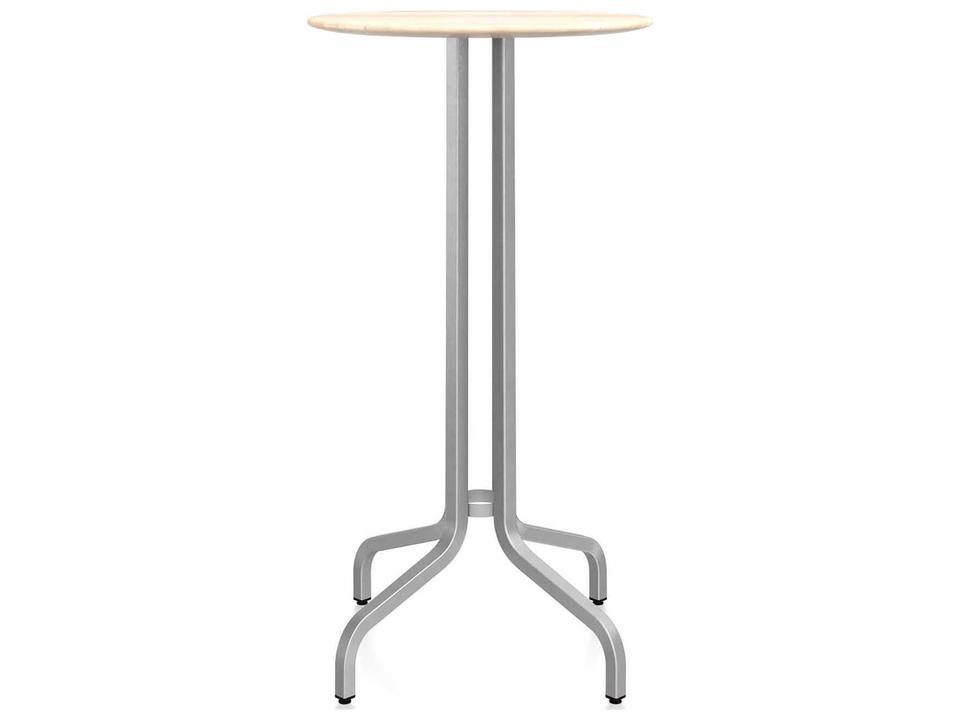 Emeco 1 Inch by Jasper Morrison Round Outdoor Bar Table