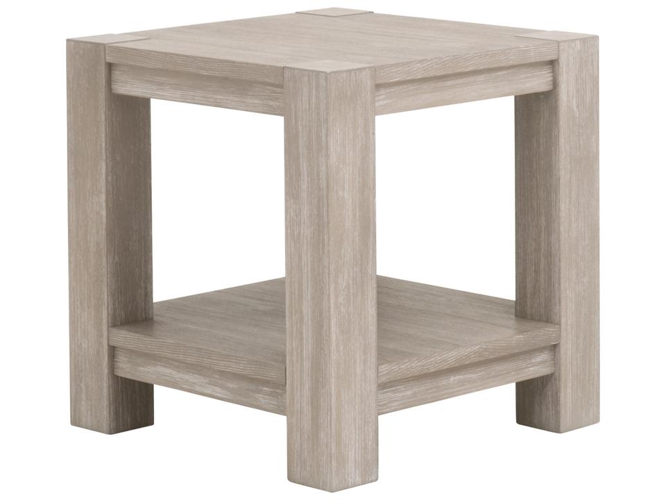 Adler Square End Table in Natural Gray Acacia