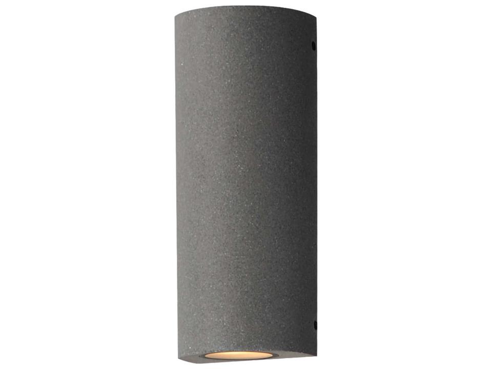 Pilar 2-Light LED Outdoor Wall Sconce in Greystone