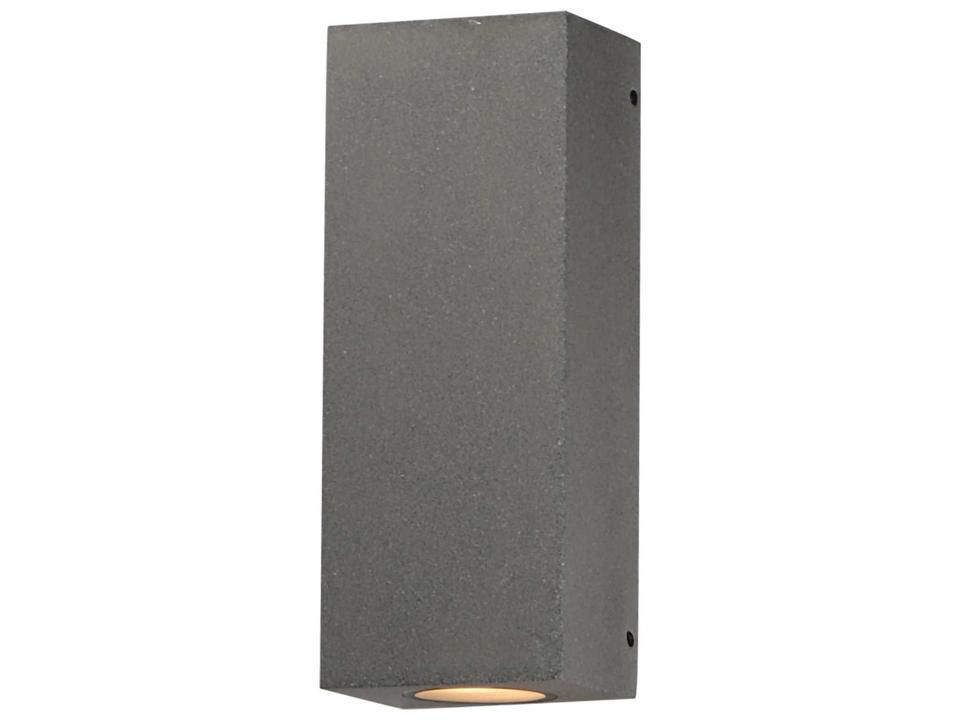 Pilar 2-Light LED Outdoor Wall Light in Greystone