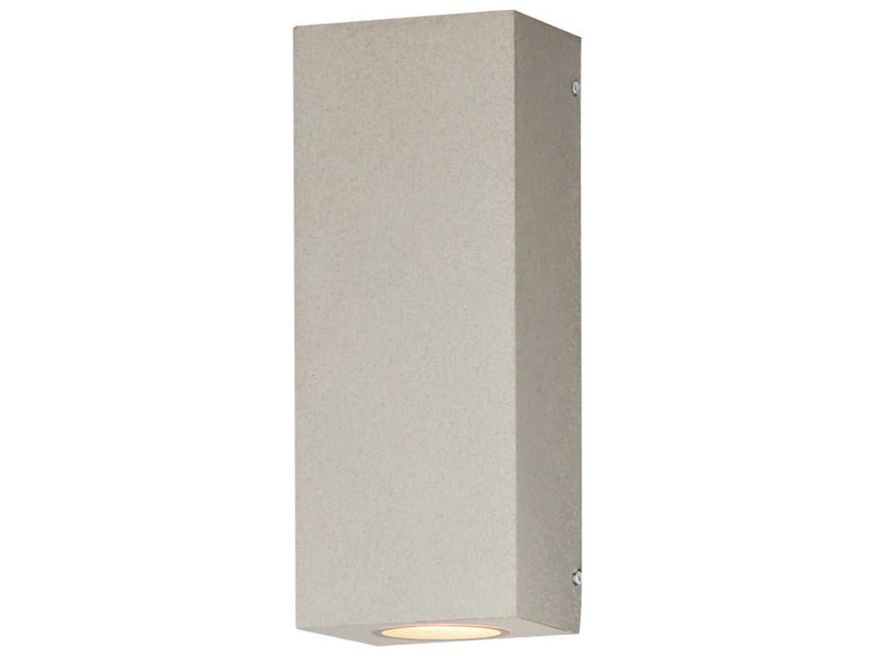 Pilar 2-Light Concrete Outdoor Wall Light in Sandstone