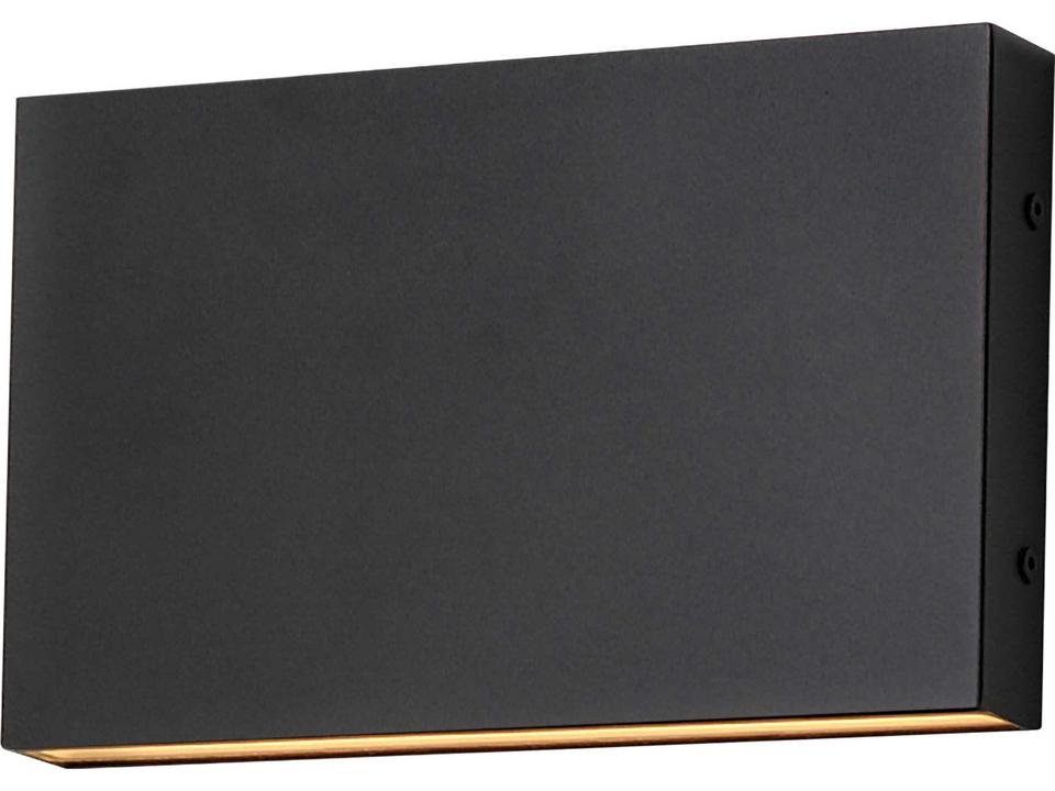 Brik 2-Light Outdoor Wall Sconce in Black
