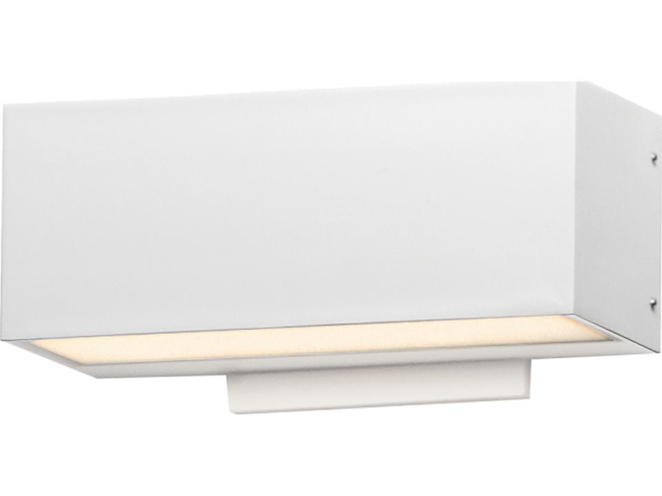 Blok 2-Light Outdoor Wall Sconce in White