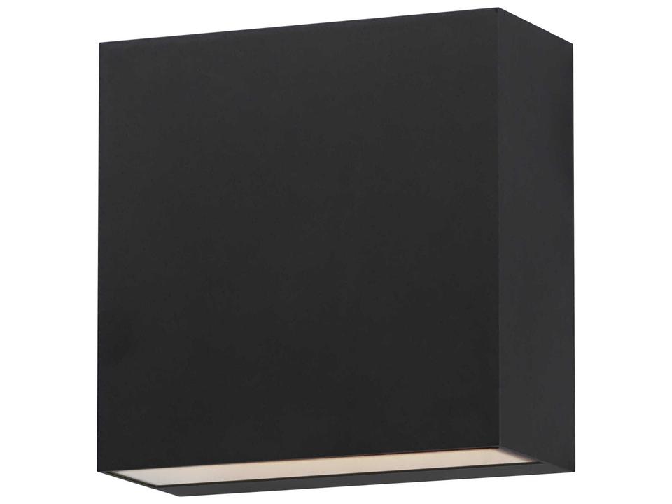 Cubed 1-Light Outdoor Wall Light in Black