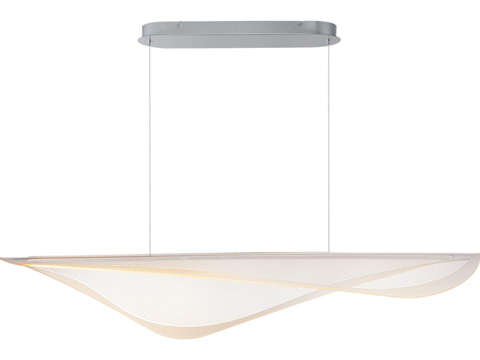 Manta 1-Light Polished Chrome Linear Island Pendant