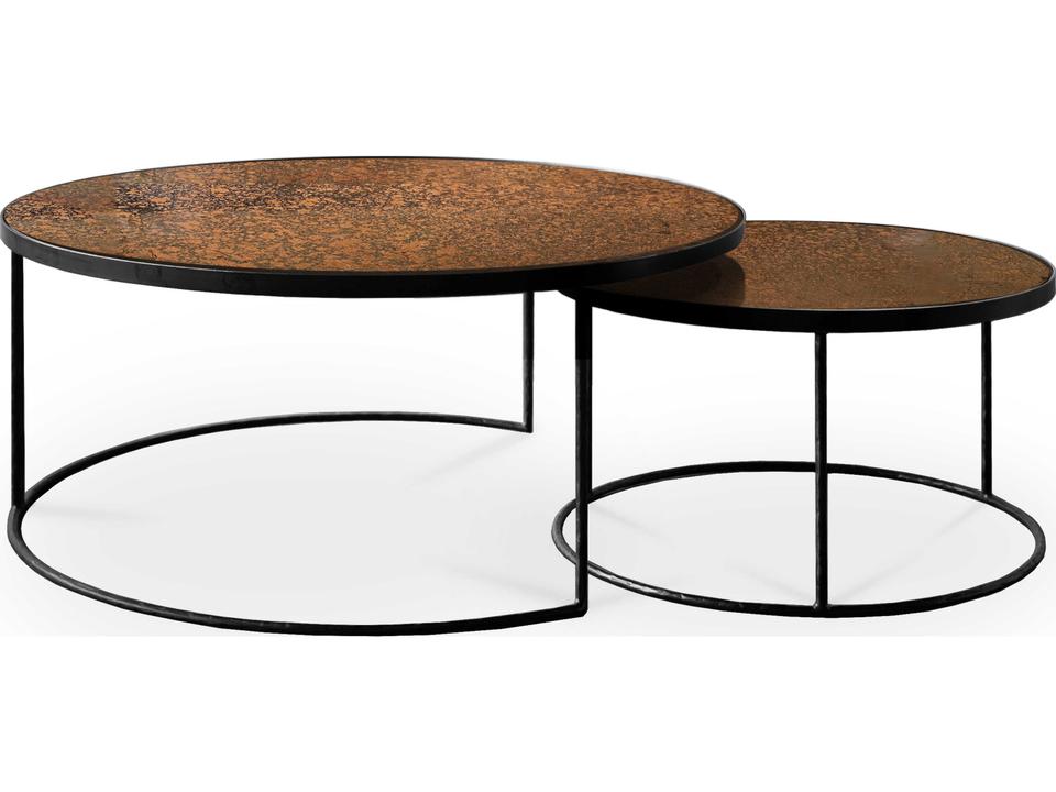 Nesting Bronze Coffee Table Set