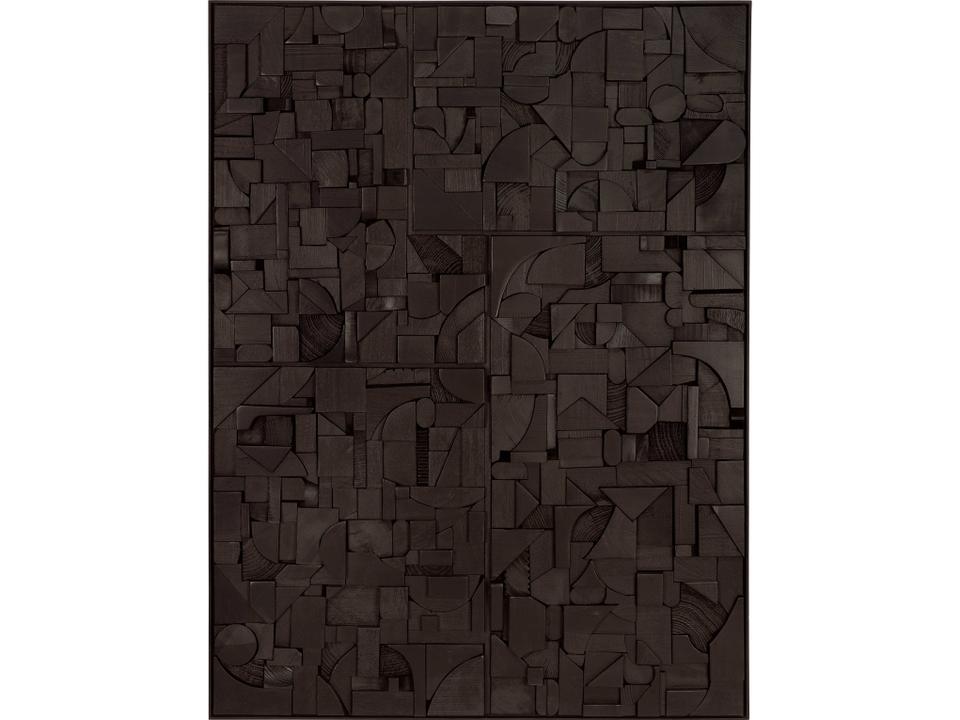 Bricks Black Wall Art