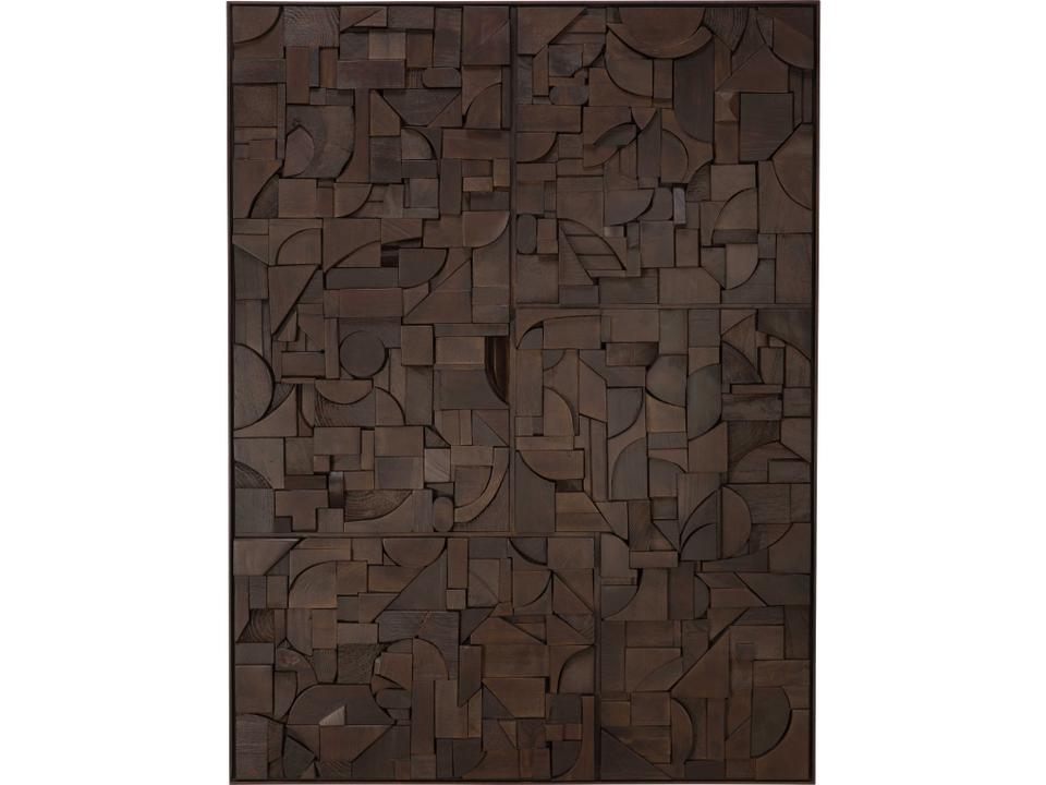 Bricks Dark Brown Wall Art