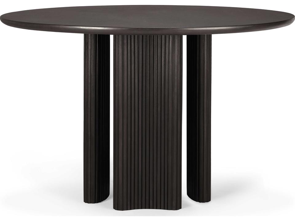 Roller Max Dining Table in Dark Brown Mahogany