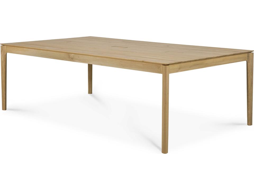 Bok Oak Cowork Desk with Integrated Power