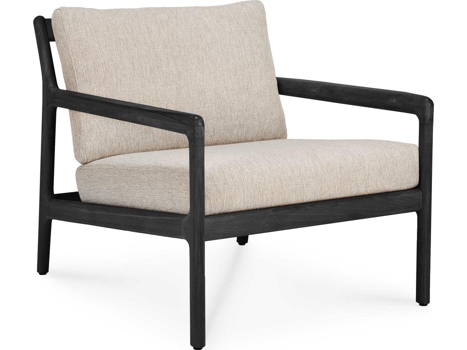 Jack Teak Black And Natural Lounge Chair