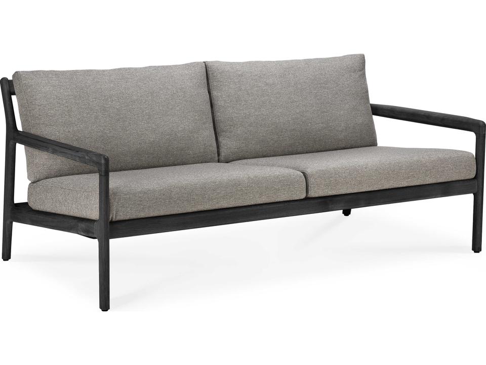 Jack Teak Black And Mocha Sofa