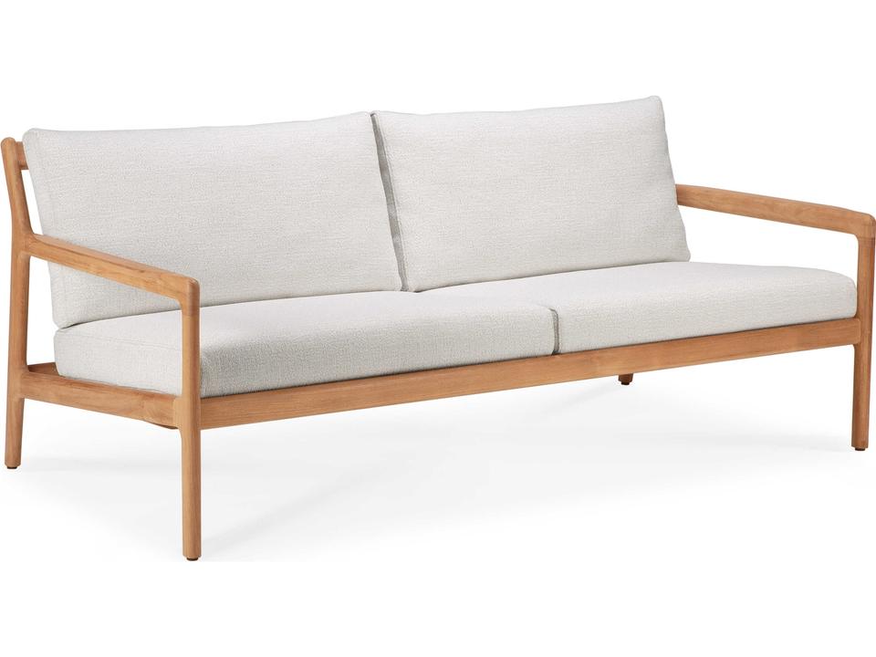 Jack Teak Off White Sofa