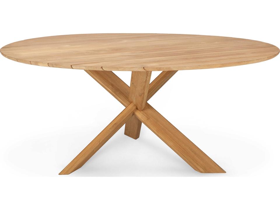 Circle Teak Dining Table