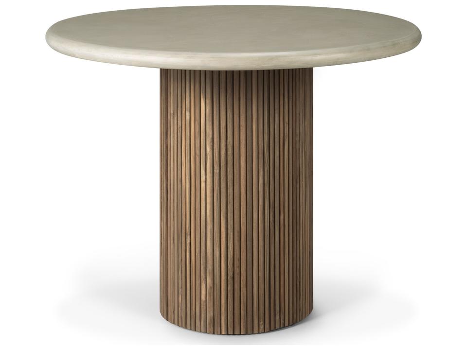 Roller Max Teak 36" Round Dining Table