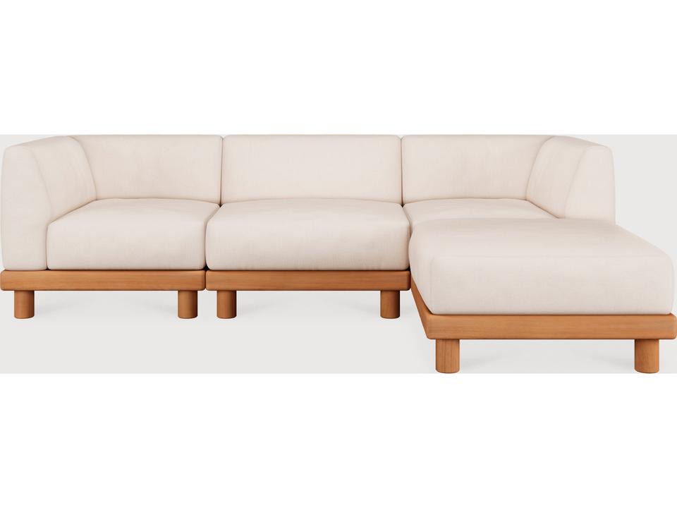 Monocle Modular Teak Sectional Sofa