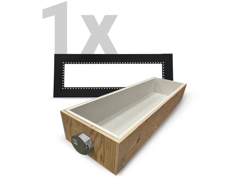 39-Inch Heater Flush Mount Kit and Fire Box Set