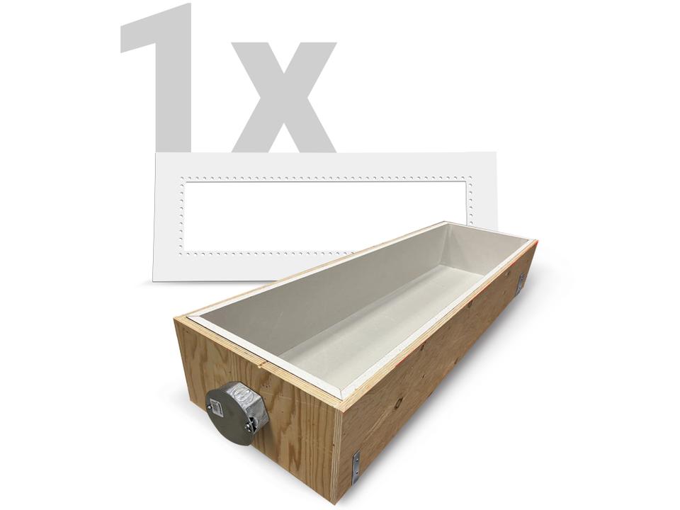 39-Inch White Flush Mount Kit and Fire Rated Box Set