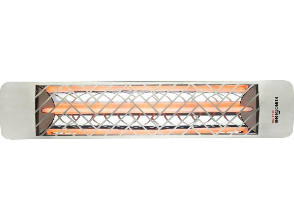 EF15 Series 39 Inch 1500 Watt Electric Patio Heater in Stainless Steel