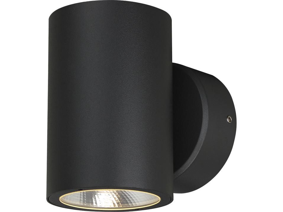 Glen 2-Light Integrated LED Outdoor Wall Light in Black