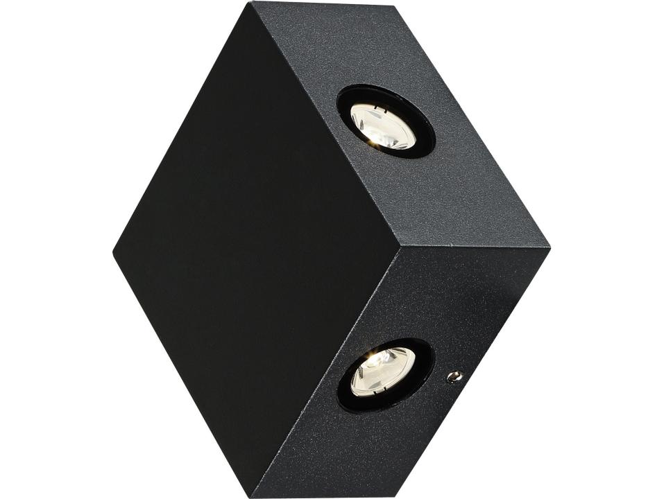 Pike 4-Light Integrated LED Outdoor Wall Light in Black